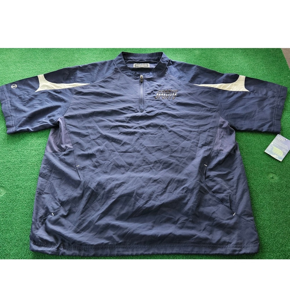 Coastal Equalizer Adult L Navy Short Sleeve Pullover Jacket/windbreaker